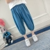 Cô gái jeans mùa hè 2018 mới của Hàn Quốc phiên bản của quần trẻ em phụ nữ của mùa hè phần mỏng băng quần lụa quần muỗi quần