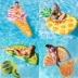 Nước inflatable bơi người lớn vòng nổi hàng nổi giường ngồi có thể ngả trôi trẻ em động vật trái cây dày vòng bơi phao cứu sinh phao bơi người lớn Cao su nổi