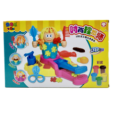 Пластилин 时尚理发师理发店创意彩泥手工3d橡皮泥3-6岁diy套装益智儿童玩具 OTHER