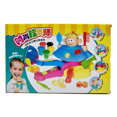 Пластилин 时尚理发师理发店创意彩泥手工3d橡皮泥3-6岁diy套装益智儿童玩具 OTHER