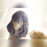 Волнистый кудрявый розово-фиолетовый парик, стиль Лолита