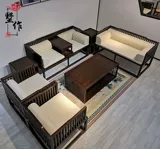 Новая китайская стиль кровать Luohan с твердым деревом медитационной диван комбинированный