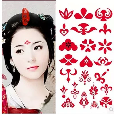 Бровь -Сердечная наклейка водонепроницаем