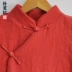 Tấm ban đầu khóa vest mùa đông dày của nam giới Tang phù hợp với vest ngựa scorpion retro nam Cộng Hòa của Trung Quốc gió áo khoác mùa đông áo phao nam Áo vest cotton
