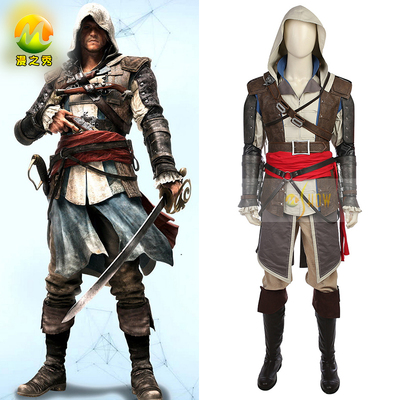 taobao agent Manzhisiu Game Assassin's Creed Black Flag 4COS Edward Cosplay upgraded version can be customized