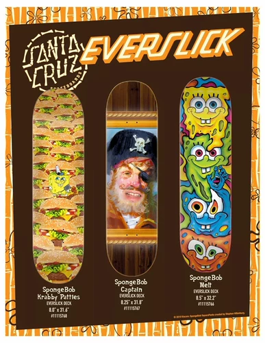 NHS импортировал совет Santa Cruz Ninja Ninja Turtle Sponge Baby Global Limited Sponge Bob