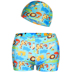 Bơi của trẻ em thân với mũ bơi trai dễ thương phim hoạt hình boxer shorts trẻ em nhỏ của áo tắm bé bé đồ bơi cho be gái 14 tuổi Bộ đồ bơi của Kid