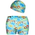 Bơi của trẻ em thân với mũ bơi trai dễ thương phim hoạt hình boxer shorts trẻ em nhỏ của áo tắm bé bé
