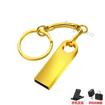 高速u盘128g手机电脑两用u盘64G学生通用金属优盘32G文件U盘16g