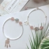 Tự nhiên Kyanite Strawberry Pha Lê Moonstone Thạch Anh Tím Dreamcatcher Hoa Màu Xanh Hành Tinh Sterling Silver Bracelet Bộ Quà Tặng vòng tay ngọc trai Vòng đeo tay Clasp