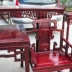 Minh và Qing đồ nội thất cổ bằng gỗ rắn Phòng khách cổ điển Trung Quốc chạm khắc dải trường hợp sáu bộ ghế Taishi Zhongtang bốn bộ - Bàn / Bàn Bàn / Bàn