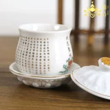 Глина, чашка со стаканом, чай Тегуаньинь