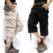 Mùa hè của nam giới đa túi thường 7 bảy- điểm quần lao động bảo hiểm làm việc quần mạnh mẽ mặc kháng lỏng kích thước lớn thể thao yếm
