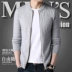 New knit cardigan nam thanh niên mùa xuân và mùa thu Hàn Quốc phiên bản của dây kéo áo len bên ngoài dòng áo Slim mỏng đẹp trai nam áo khoác Cardigan