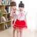 Quần áo trẻ em trẻ em lớp dịch vụ 2018 mẫu giáo quần áo bé đồng phục học sinh mùa hè Liuyi hiệu suất quần áo hiệu suất tùy chỉnh phù hợp với quần áo