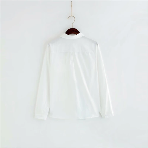 Японская свежая рубашка для школьников, лонгслив, 2019, с вышивкой