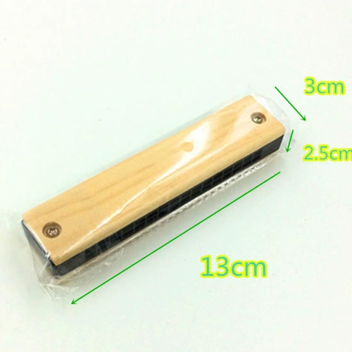 Двухрядная деревянная губная гармошка, игрушка, раннее развитие