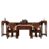 Đồ nội thất gỗ gụ Gỗ hồng mộc Zhongtang Baxian trường hợp bàn Taishi ghế sáu mảnh đồ nội thất phòng khách hiên bàn cho bàn - Bàn / Bàn bàn gỗ dài Bàn / Bàn