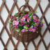 Wicker tường treo flower vase giỏ hoa chậu hoa ban công hoa đứng tường treo vật liệu tự nhiên vòng vườn làm bằng tay bình cắm hoa đẹp Vase / Bồn hoa & Kệ