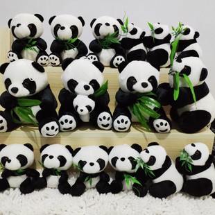 Red panda plush toy doll Chengdu panda souvenir panda black and white plush national treasure big doll