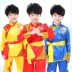 Trẻ em của võ thuật trang phục biểu diễn quần áo hiệu suất quần áo thực hành quần áo mùa thu và mùa đông dài tay áo Taiji Kung Fu cạnh tranh đào tạo Wufu shop quần áo trẻ em gần đây Trang phục