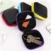Hàn Quốc dễ thương mini xách tay sạc điện thoại di động cáp dữ liệu headphone cáp PU lưu trữ túi kỹ thuật số U đĩa hoàn thiện gói vỏ đựng tai nghe Lưu trữ cho sản phẩm kỹ thuật số