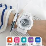 Брендовые электронные водонепроницаемые трендовые мужские часы подходит для мужчин и женщин для влюбленных, в корейском стиле, простой и элегантный дизайн