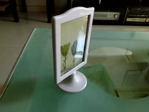 Double-sided plastic photo frame, 6 inches, 10x