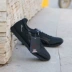Duowei màu đen ngụy trang kỹ thuật thể thao giày chạy thoáng khí hấp thụ sốc mặc marathon chạy giày đào tạo giày cho nam và nữ