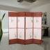 Diện tích hạn chế dệt mây mây vải màn hình phòng khách vách ngăn đơn giản gỗ rắn màn hình gấp di động phù hợp phòng - Màn hình / Cửa sổ khung bảo vệ cửa sổ Màn hình / Cửa sổ