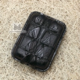 Зажигалка, оригинальный чехол ручной работы, крокодил, делается под заказ, из натуральной кожи