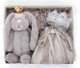 BOBOYOLO hộp quà màu xám vương miện sợi váy búp bê thỏ thỏ hộp quà tặng sơ sinh - Bộ quà tặng em bé
