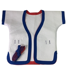 Форма для борьбы 传统中国式摔跤衣褡裢白色款加厚纯棉摔跤衣中式跤衣