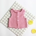 Sớm em bé quần áo áo len áo len mùa xuân và mùa thu sinh đôi bé vest vest sơ sinh siêu nhỏ kích thước 3-6 kg quần áo bé gái Áo ghi lê