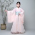 Trang phục trẻ em mới cho bé gái Hanfu váy siêu cổ tích Công chúa cổ tích phong cách cổ xưa Cos Guzheng Liuyi - Trang phục quần thể dục trẻ em Trang phục