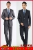 Trung niên phù hợp với nam giới tinh khiết màu đen trung niên phù hợp với cha kinh doanh bình thường kích thước lớn phù hợp với tiệc cưới áo quần tây nam Suit phù hợp