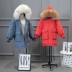 2018 mới chống mùa lớn cổ áo lông thú xuống áo khoác nữ phần dài lỏng dày Hàn Quốc thời trang mùa đông đào da