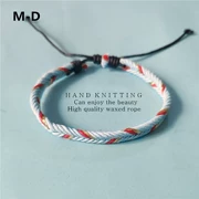 Vòng tay nhỏ nguyên bản dệt tay dây thừng phiên bản Hàn Quốc của những cô bạn gái cá tính đơn giản tặng quà trang sức thủy triều - Vòng đeo tay Clasp