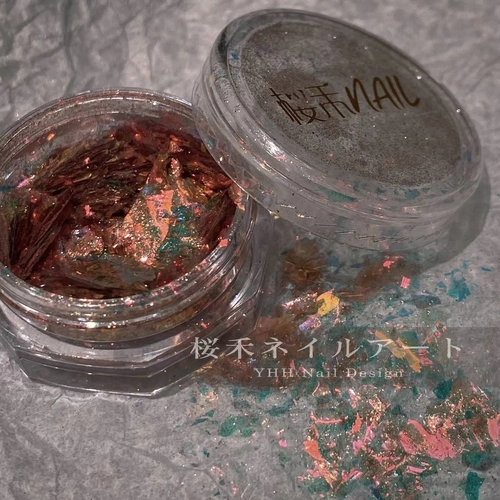 Sakura YHH [MU Orange] Супер поляризованный опановый порошок украшения специального порошка гвоздя