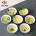 Vẽ bằng tay Kung Fu Teacup Cốc sứ màu xanh và trắng 笠 Cup 笠 Master Cup Cup Trà đơn Cup Set Bộ ấm trà Jianye Tea Bowl - Trà sứ bình giữ nhiệt pha trà Trà sứ