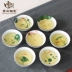 Vẽ bằng tay Kung Fu Teacup Cốc sứ màu xanh và trắng 笠 Cup 笠 Master Cup Cup Trà đơn Cup Set Bộ ấm trà Jianye Tea Bowl - Trà sứ bình pha trà giữ nhiệt có lưới lọc Trà sứ