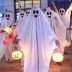 Tùy Chỉnh 
            Halloween Ma Trang Phục Trẻ Em Người Lớn Áo Choàng Ma Trắng Cosplay Bé Trai Quái Vật Quần Áo Áo Choàng Ngày Trẻ Em