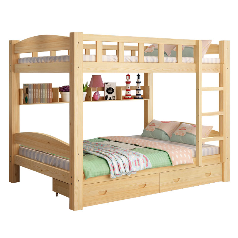 Купить Двухъярусная детская кровать Твердой древесины двухъярусная ...