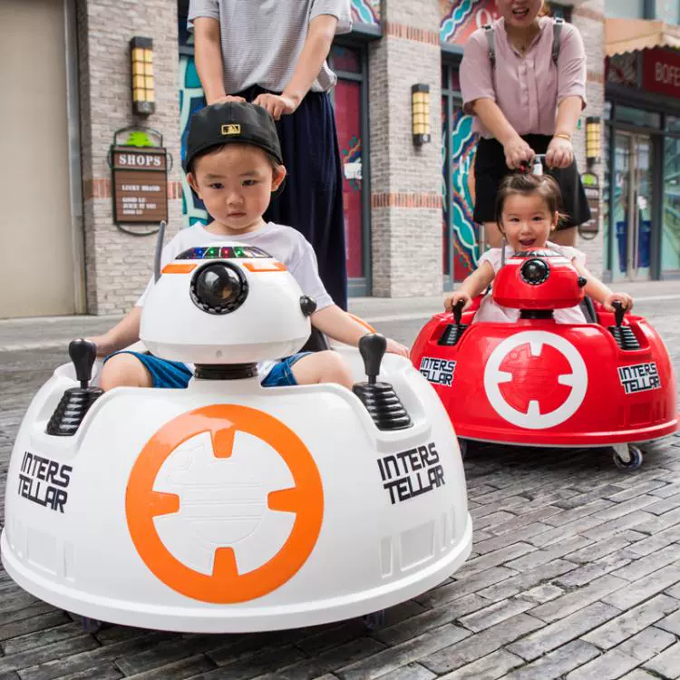 Xe đẩy trẻ em xe điện bốn bánh có điều khiển từ xa xe trẻ em xe điện trẻ em đồ chơi có thể ngồi người Star Wars - Con lăn trượt patinet / trẻ em