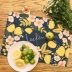 Bắc Âu Mỹ Mục Vụ Flower Ou ins bữa ăn đơn giản phương Tây pad coaster mat cách nhiệt pad thảm thảm bàn trà - Khăn trải bàn khăn trải bàn caro Khăn trải bàn