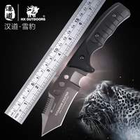 Handao Snow Leopard ngoài trời độ cứng cao chiến thuật nhỏ dao thẳng tự nhiên sống sót tự kiếm dao kiếm với dao ngoài trời - Công cụ Knift / công cụ đa mục đích dao đa năng leatherman