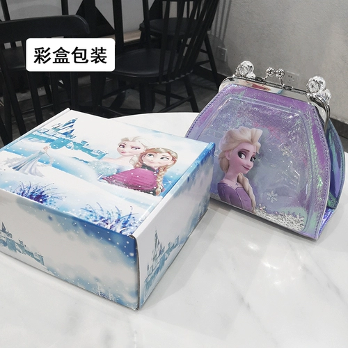 Мультяшный кошелек для принцессы, сумка через плечо, «Холодное сердце»