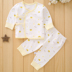 Quần áo bé tu sĩ đồ lót phù hợp với nam sơ sinh trẻ em nữ mùa thu quần áo trẻ sơ sinh cotton mùa thu mặc quần áo mùa đông áo lót trẻ em Quần áo lót