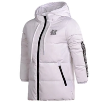 Li Ning counter nữ mid-down down jacket 2017 lady giản dị đội mũ trùm đầu màu trắng xuống quần áo thể thao AYMM086 áo phao zara nam