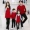 Áo lưới đỏ cha-con xuân hè 2019 mới mẹ con gái mặc váy ngoại ngoại giả hai mẹ con ba cổ áo. - Trang phục dành cho cha mẹ và con